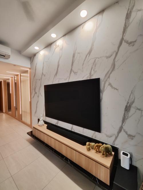 Contemporary Living Room at Woodleigh Residences