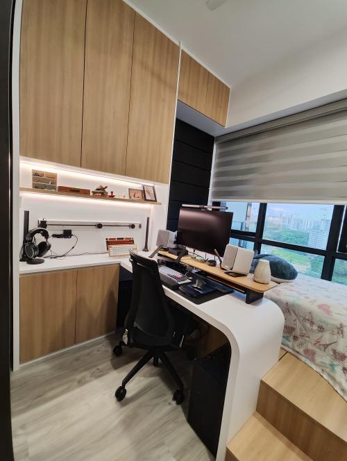 Contemporary Bedroom at Woodleigh Residences
