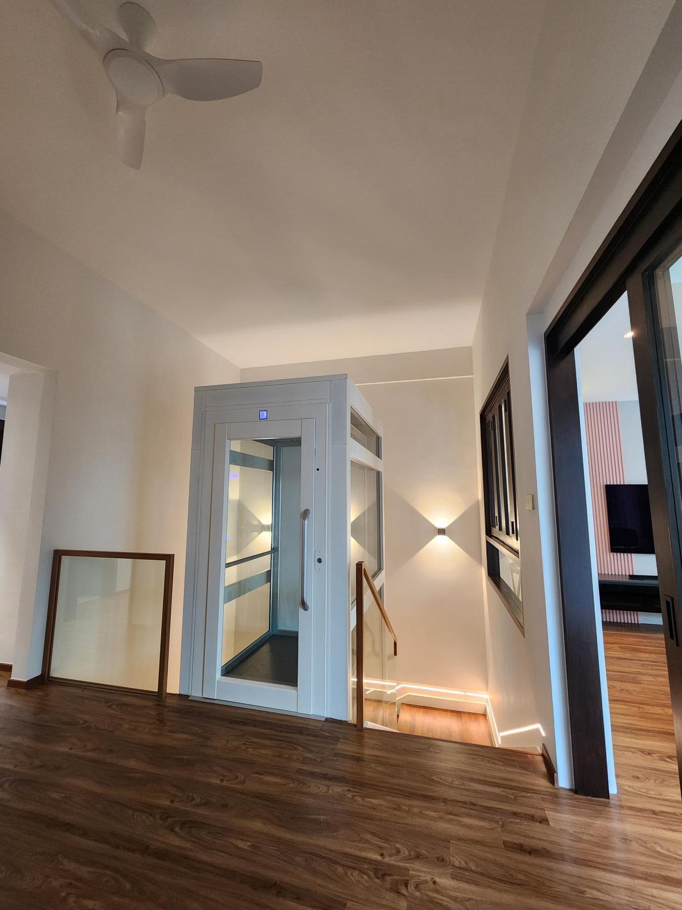 Modern Entryway with Mirror and Console Table