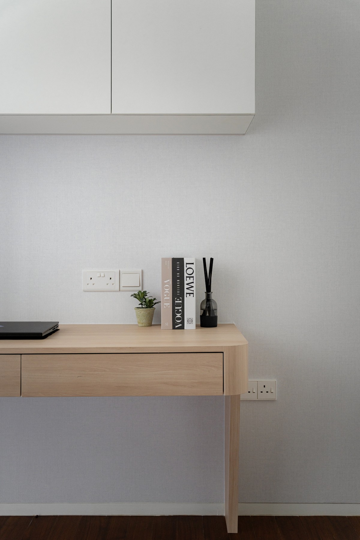 Modern Study with Bookshelf and Desk