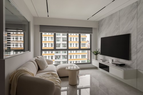 Minimalist Living Room at Edgedale Plains