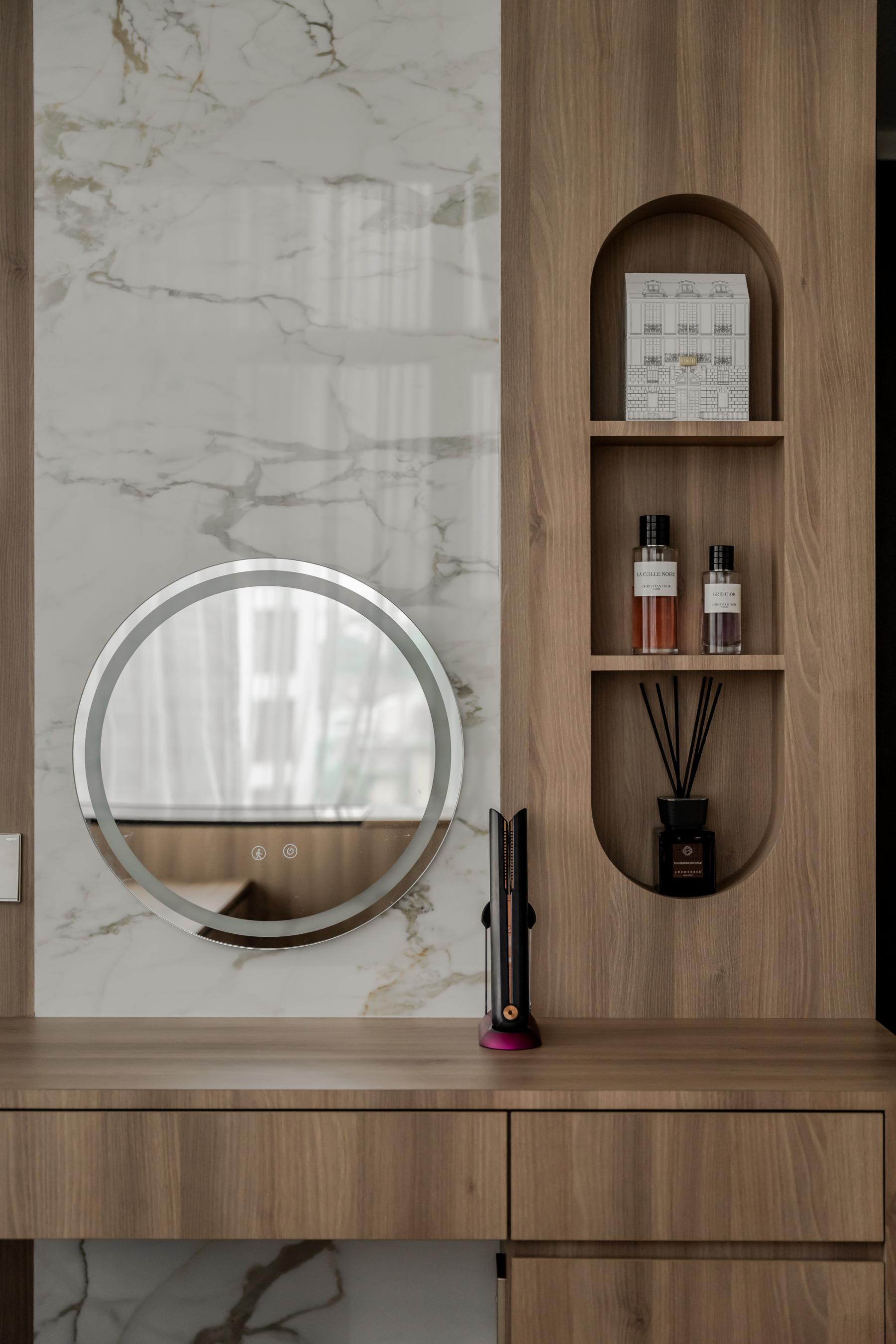 Modern Bedroom with Bedside Table and Storage Cabinets