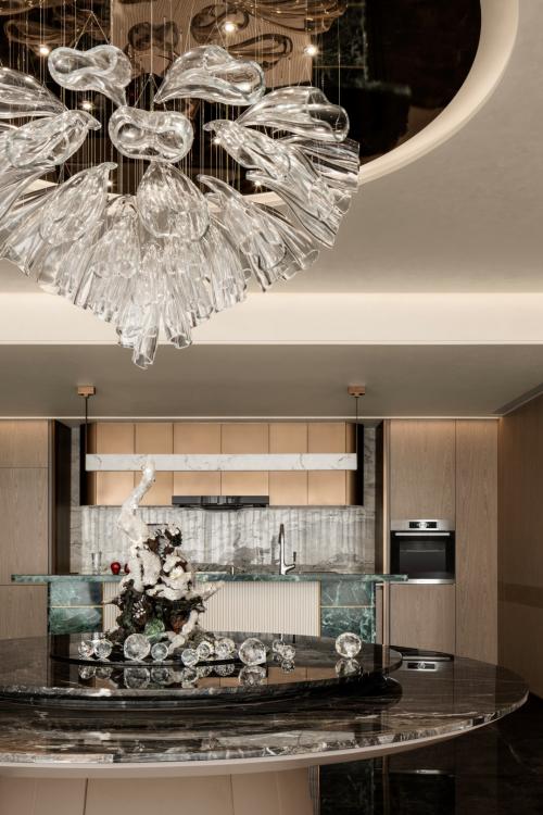 Contemporary Kitchen at Condo @ Marina Bay