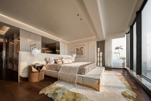 Contemporary Bedroom at Condo @ Marina Bay