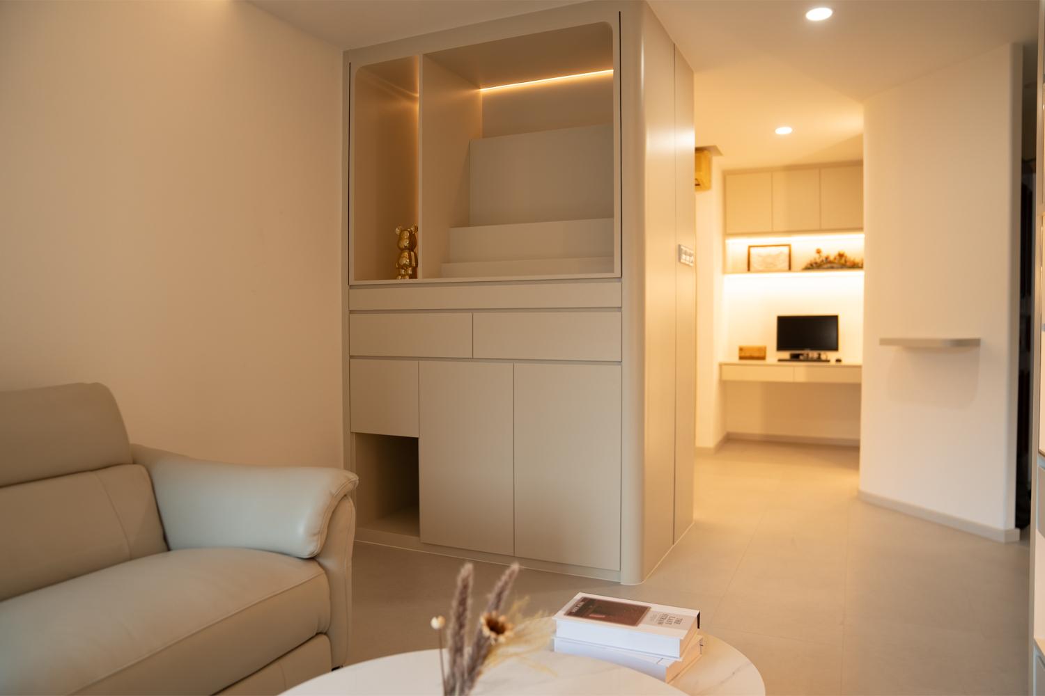 Modern Living Room with Sofa and TV
