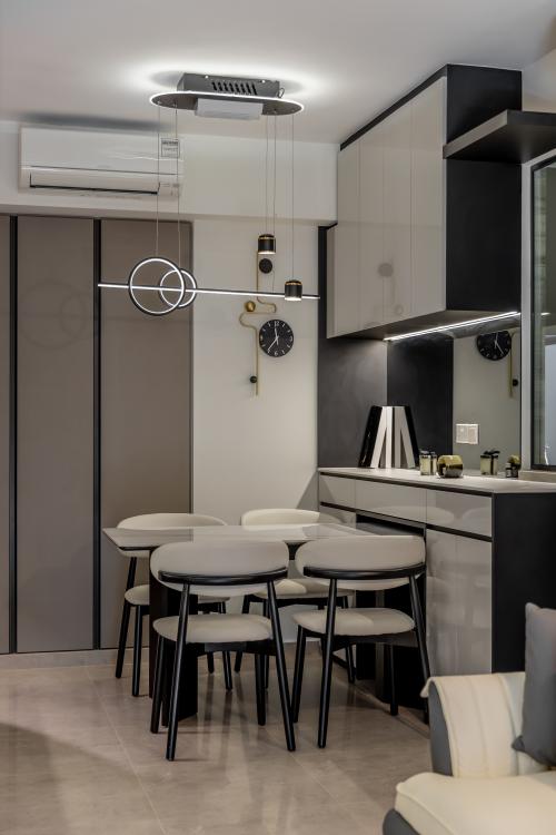 Contemporary Dining Room at Parc Central Residences