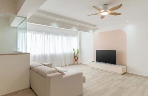 Minimalist Living Room at 505 JELALANG ROAD