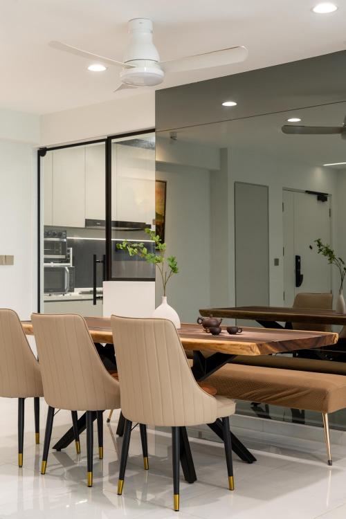 Contemporary Dining Room at West Terra