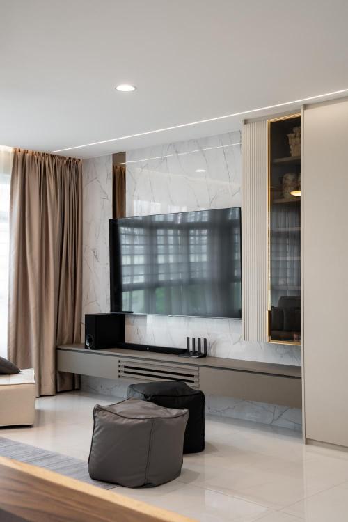 Contemporary Living Room at West Terra