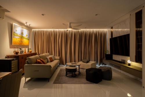 Contemporary Living Room at West Terra