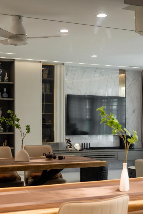 Contemporary Living Room at West Terra