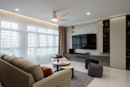 Contemporary Living Room at West Terra