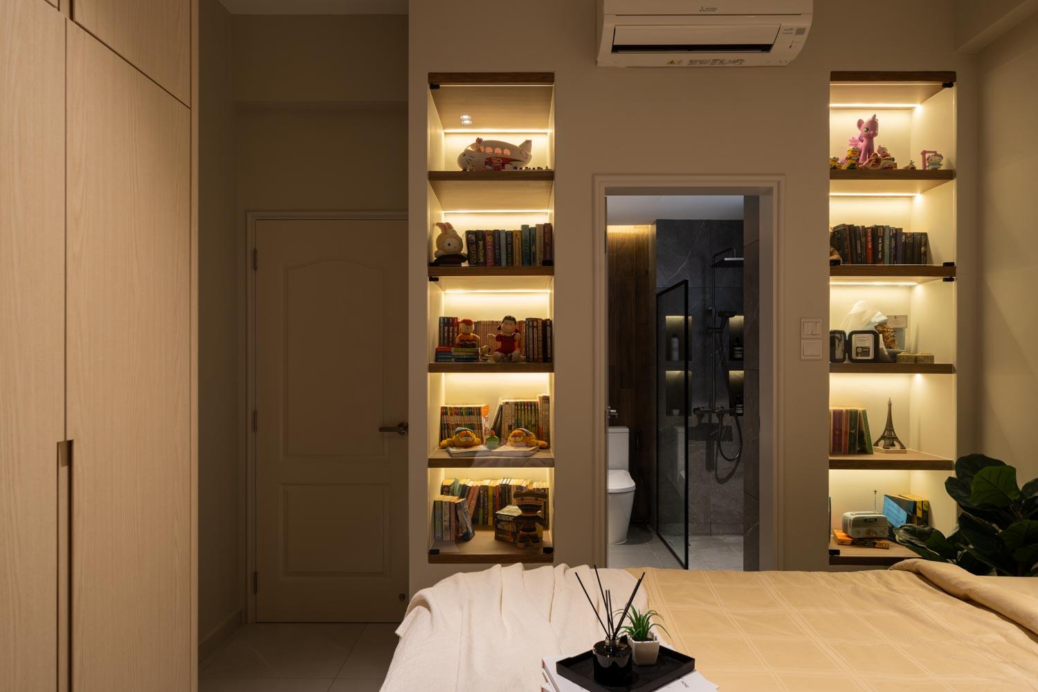 Modern Bedroom with Wardrobe and Sliding Wardrobe