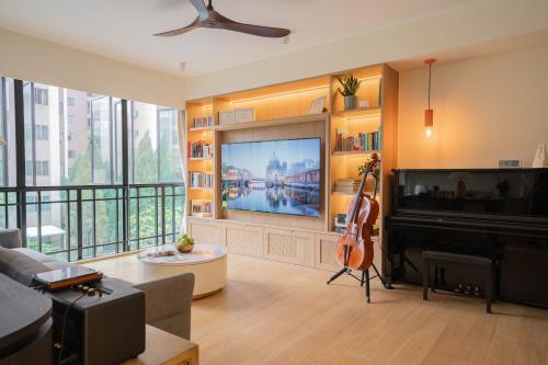 Contemporary Living Room at Pinevale Tampines