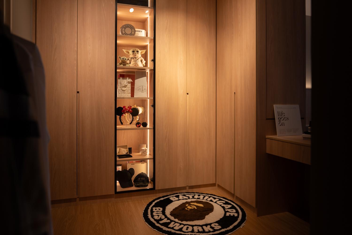 Modern Bedroom with Wardrobe and Built-in Bed