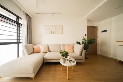 Minimalist Living Room at Clementi Road