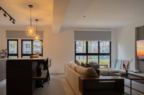 Contemporary Living Room at Woodleigh Glen