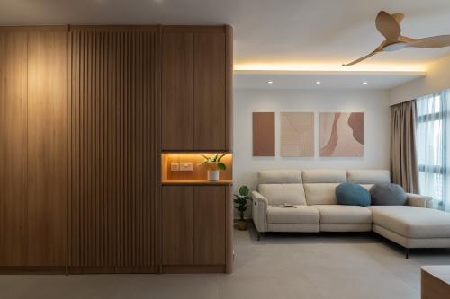 Contemporary Living Room at Clementi NorthArc
