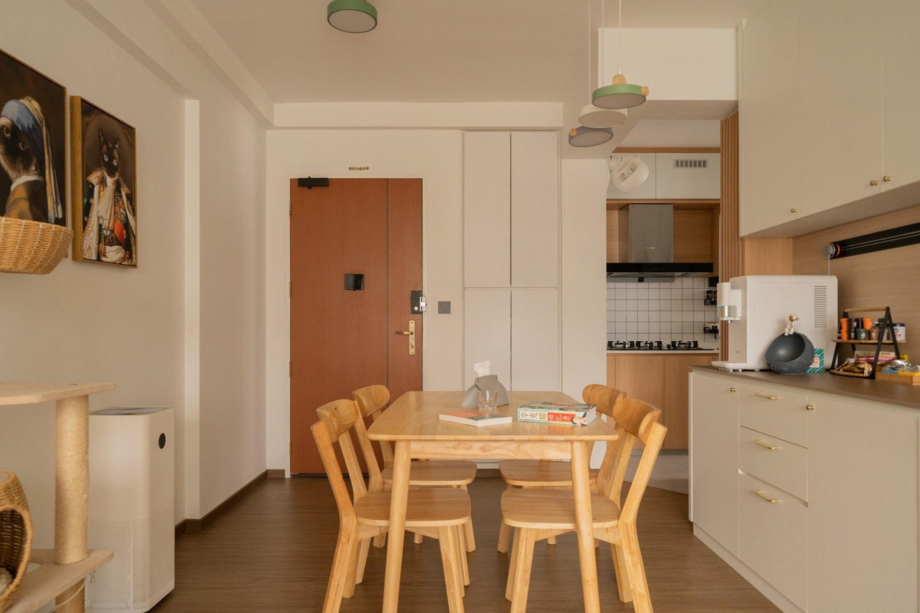 Modern Pantry with Drop Light and Downlights
