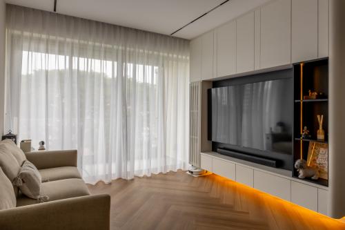 Country Living Room at Parc Mondrian Condominium