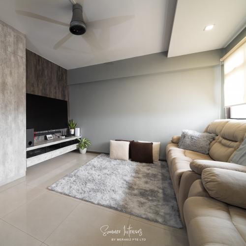 Modern Living Room at Natural & Earthly