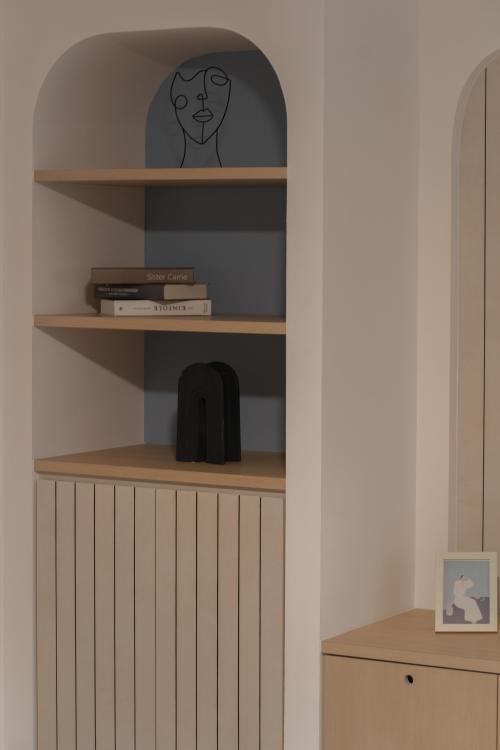 Minimalist Living Room at Woodlands Drive 16