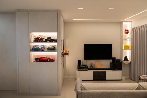 Modern Living Room at Rivervale Delta