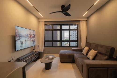 Modern Living Room at Bidadari Park Drive