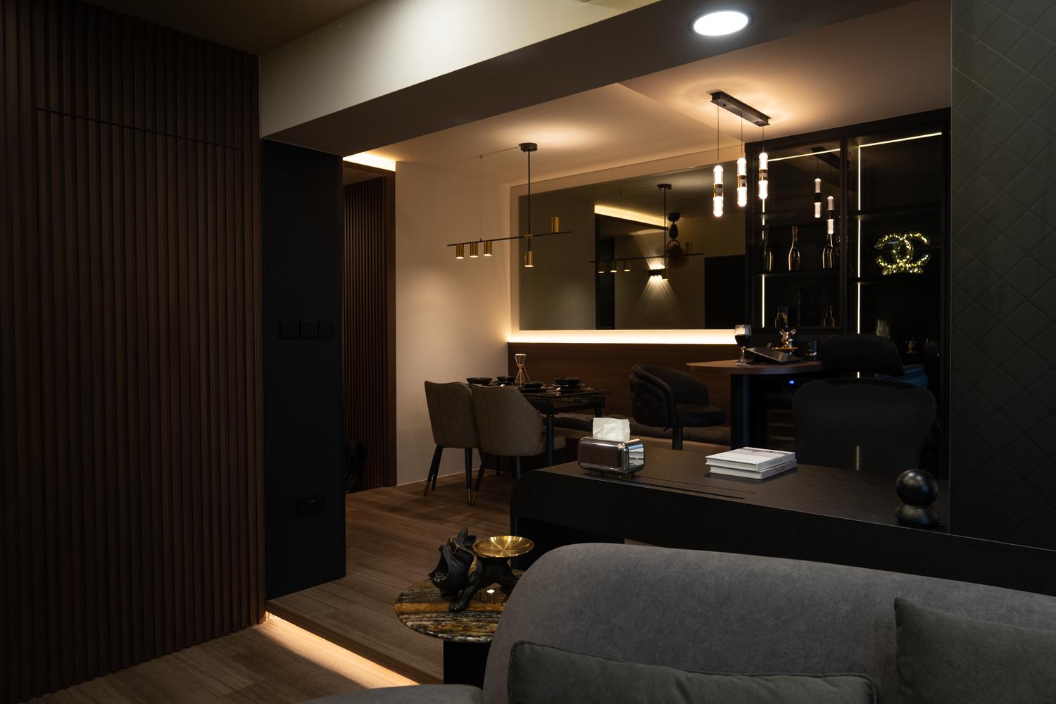 Modern Dining Room with Dining Table and Dining Chairs