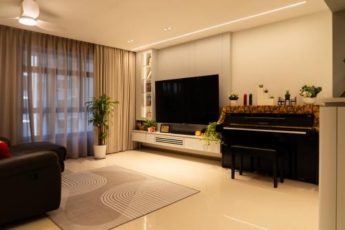 Modern Living Room at Plantation Acres