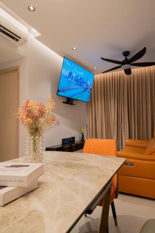 Modern Living Room at Treasure at Tampines