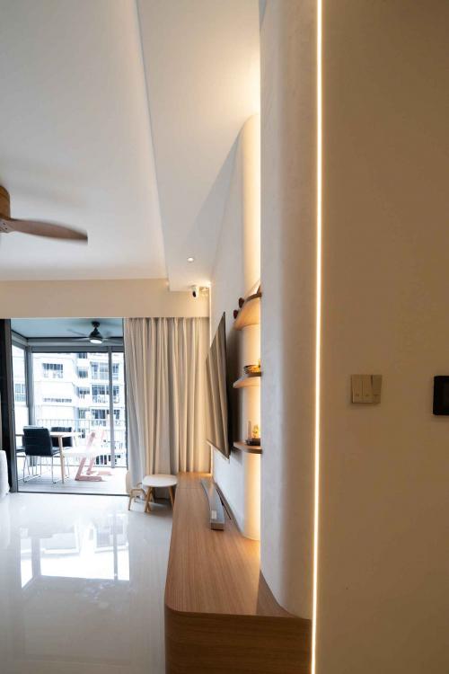 Contemporary Living Room at The Visionaire