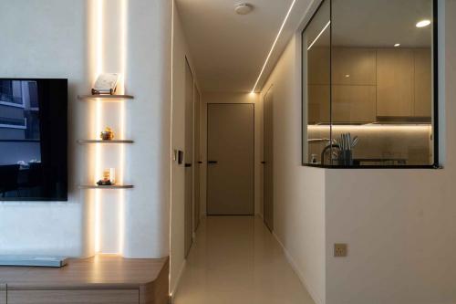 Contemporary Living Room at The Visionaire