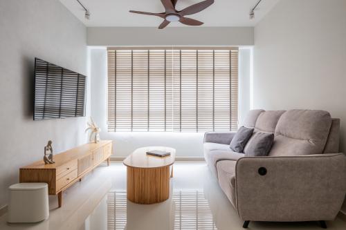 Scandinavian Living Room at 330A Anchorvale Street
