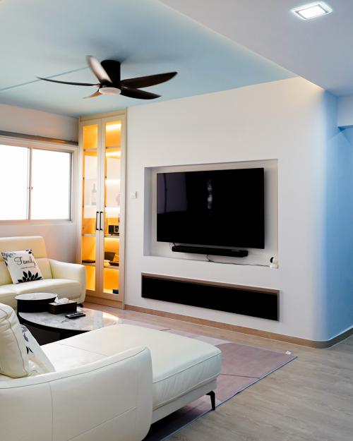 Modern Living Room at Bangkit Rd