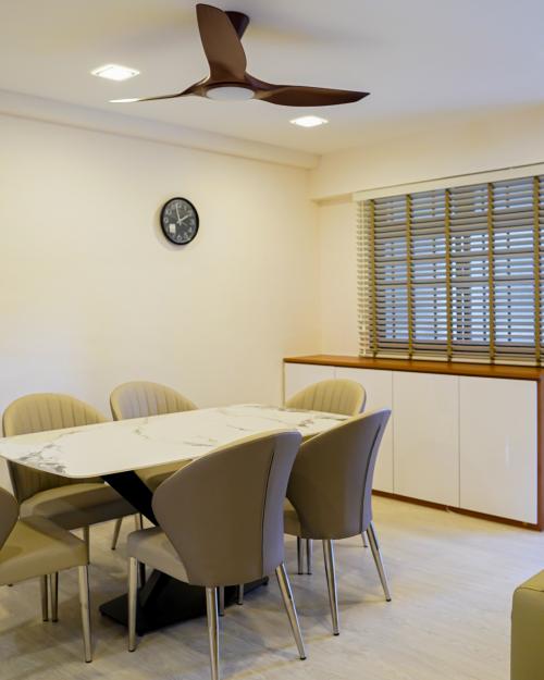 Scandinavian Dining Room at Blk 897C Woodlands Dr 50 - Whole House (ID: Thomas)