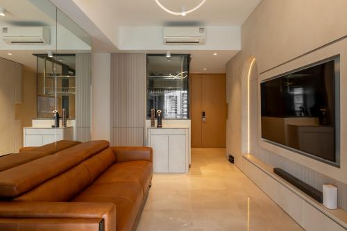 Modern Living Room at Fyve Derbyshire
