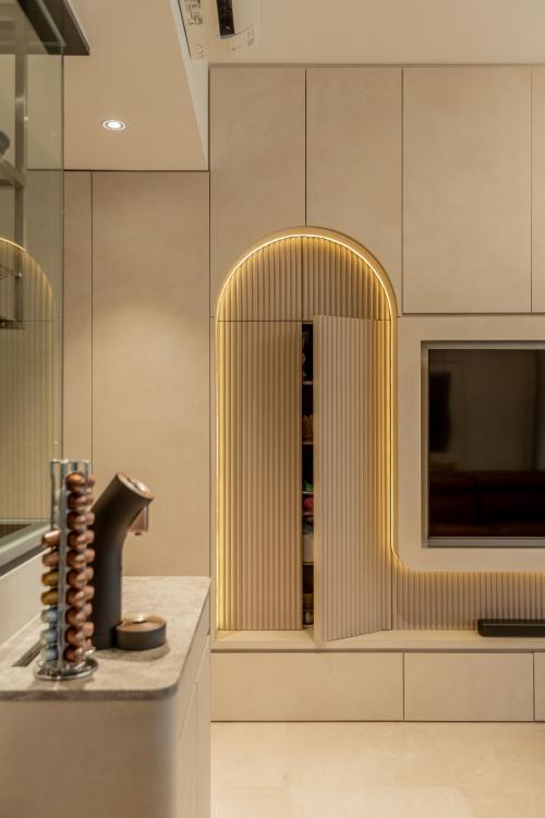 Modern Living Room at Fyve Derbyshire
