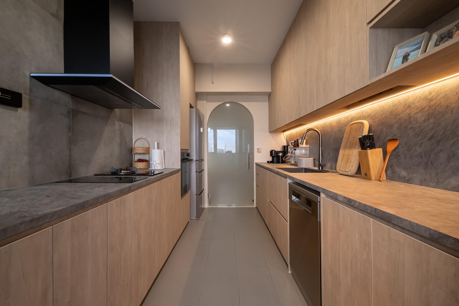 Scandinavian Kitchen with Kitchen Window and Kitchen Accessories