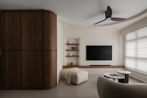 Minimalist Living Room at Boon Lay Drive