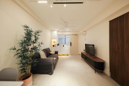 Scandinavian Living Room at 128 Bukit Merah View