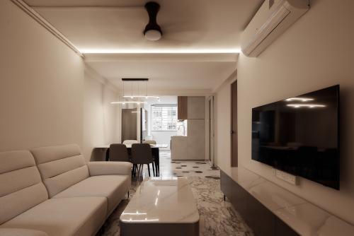 Modern Living Room at 410 Tampines