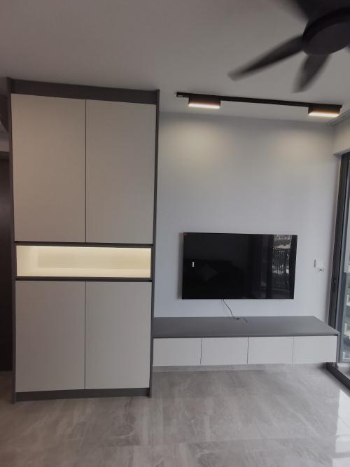 Modern Living Room at AFFINITY @SERANGOON