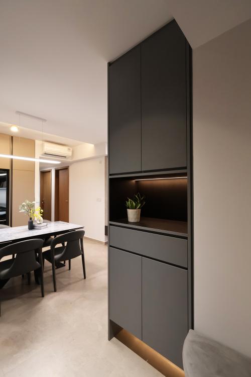 Contemporary Entryway at 3 Bedroom Condo @ Parc Central Residences
