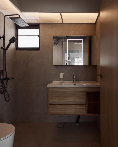 Minimalist Bathroom at 63 Sims Place