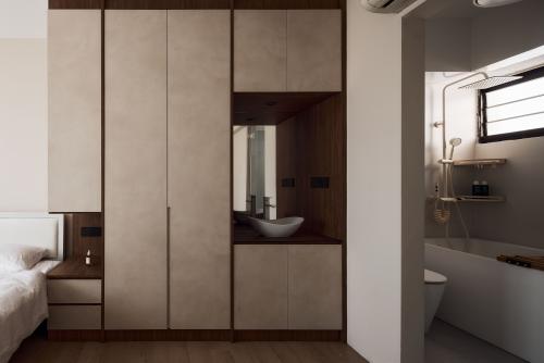 Minimalist Bathroom at 63 Sims Place