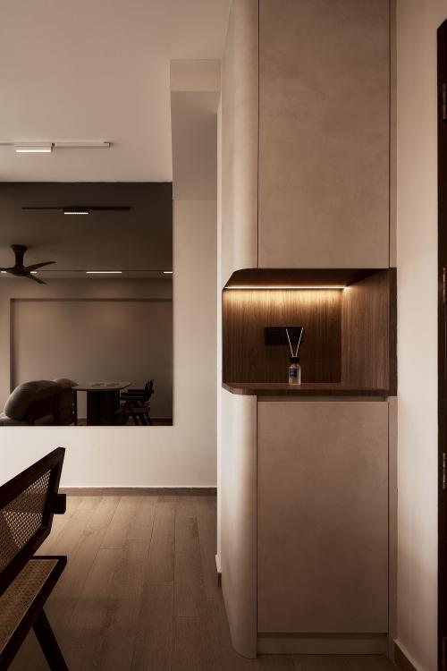 Minimalist Entryway at 63 Sims Place