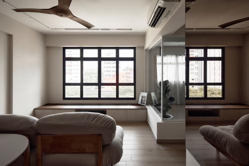 Minimalist Living Room at 63 Sims Place