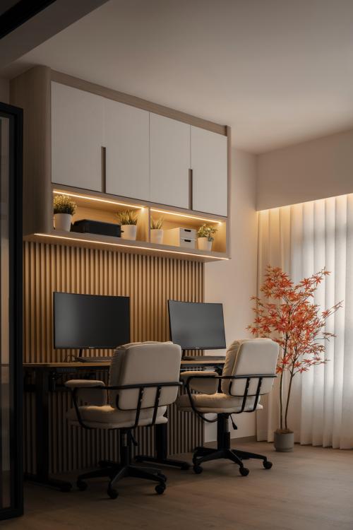 Scandinavian Home Office at 325B Sumang Walk