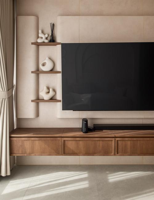 Modern Living Room at 22 changi rise
